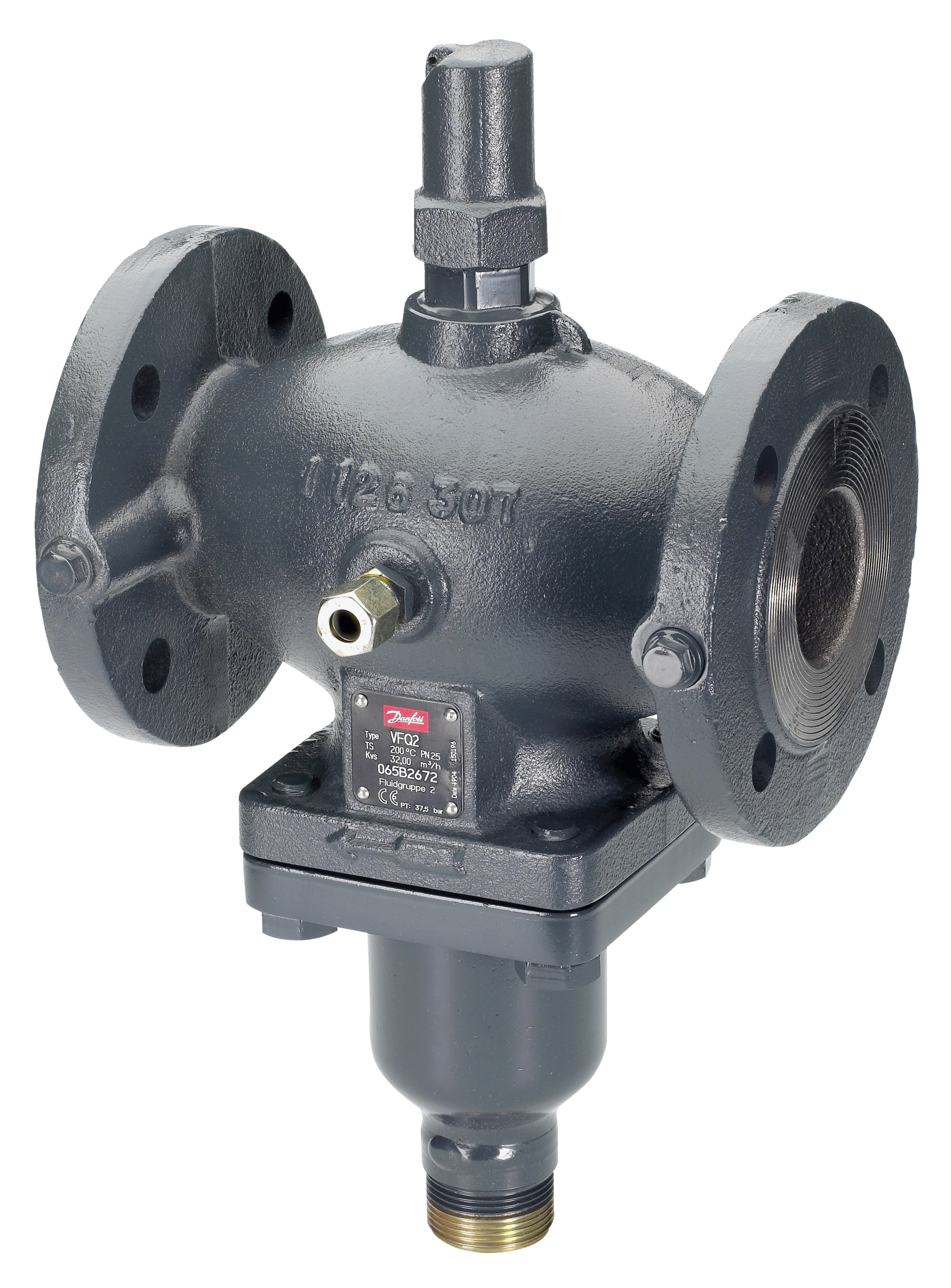 Danfoss Клапан VFQ 2 Кл. рег. универс. VFQ2 PN40 200/320 фл. 065B2688  - Вид №6