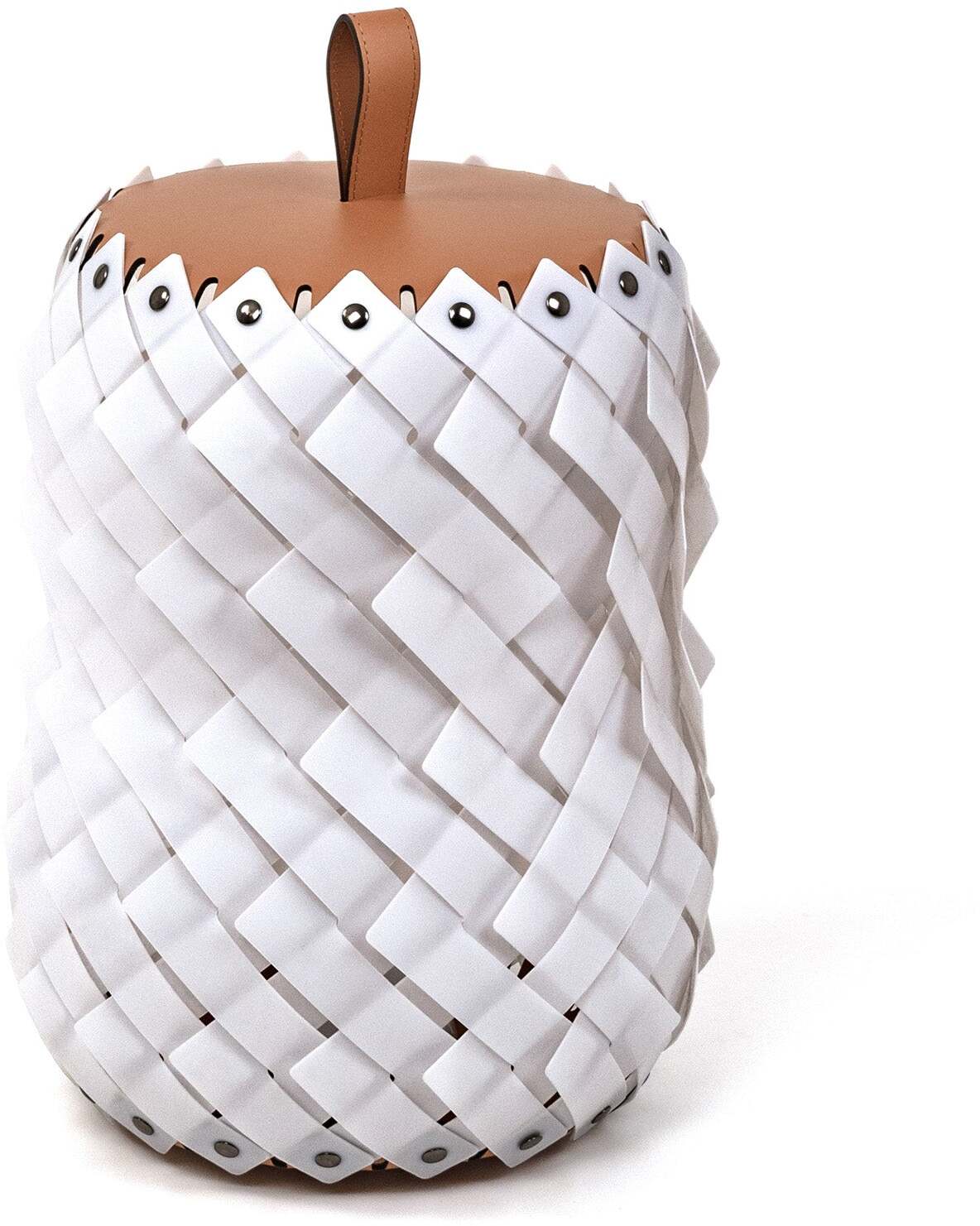 Напольный фонарь Almeria - Ø 45XH36 см / регенерированная кожа_верблюжья