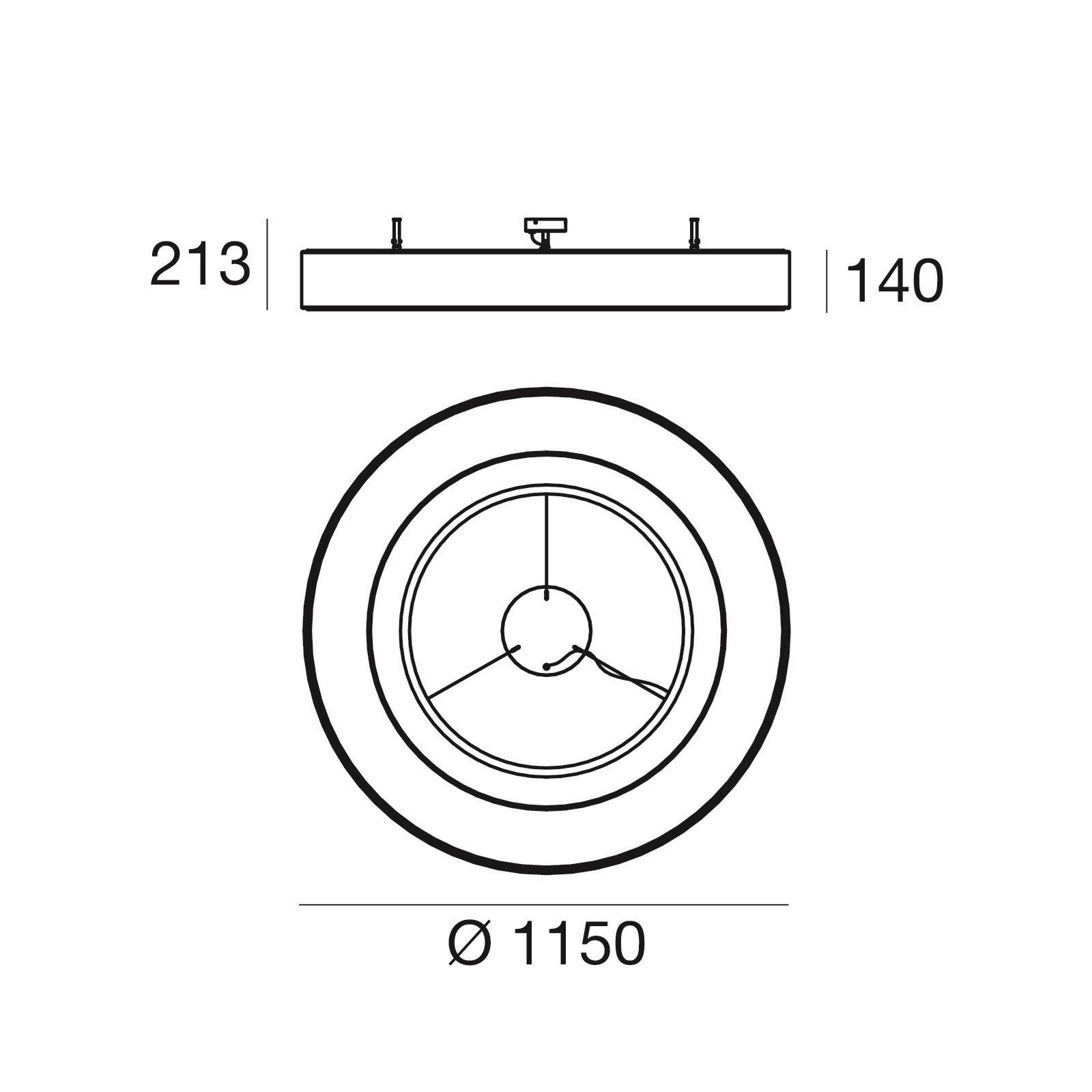 Светодиодный потолочный светильник из полиэтилена Stilnovo Saturn ARCH-00008487 - Вид №2