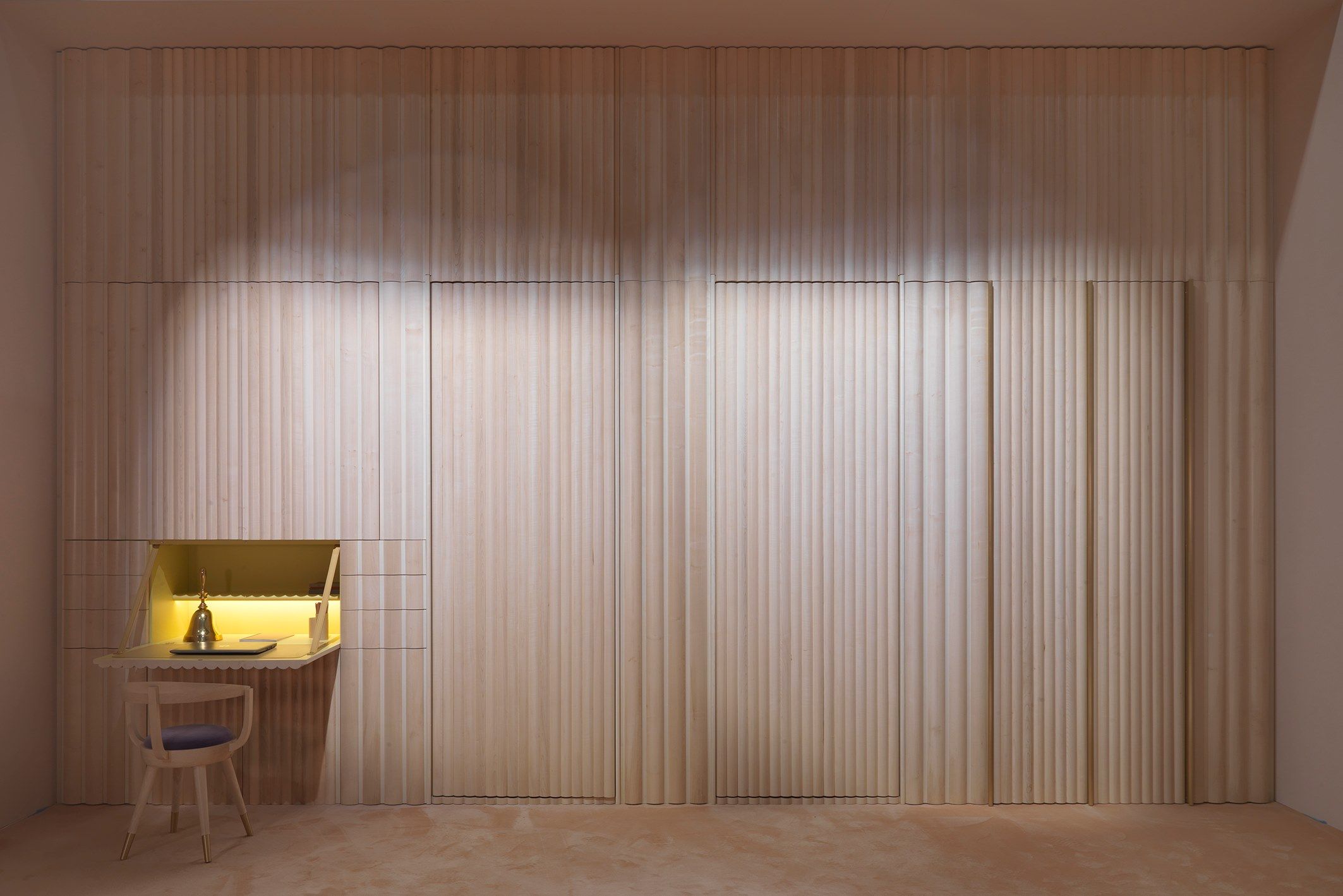 Секционная стеновая обшивка из массива дерева Fratelli Boffi Сюрприз! ARCH-00093066 - Вид №1