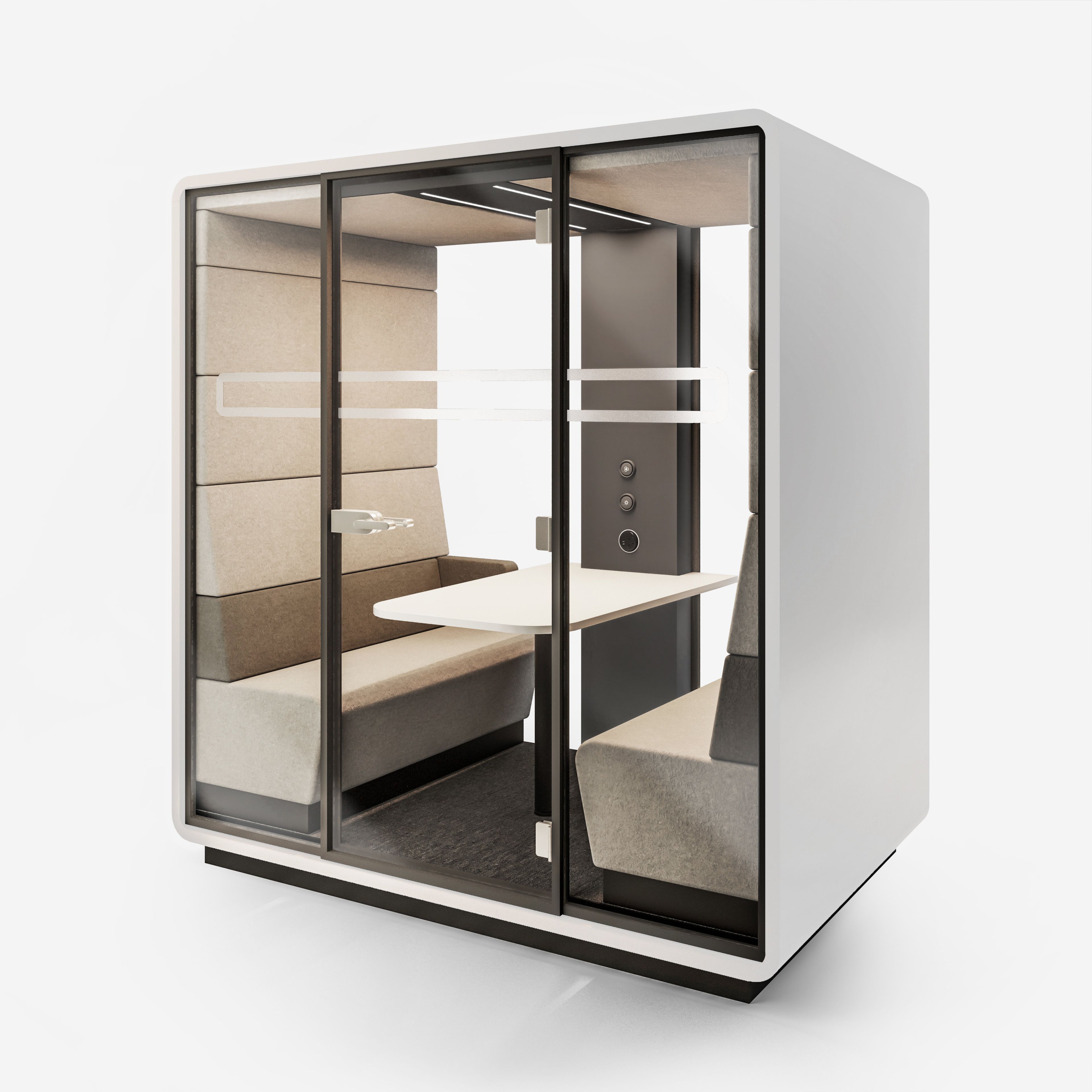 Многосторонняя акустическая офисная кабина со встроенным освещением Mikomax Smart Office Hushoffice ARCH-00086277 - Вид №29