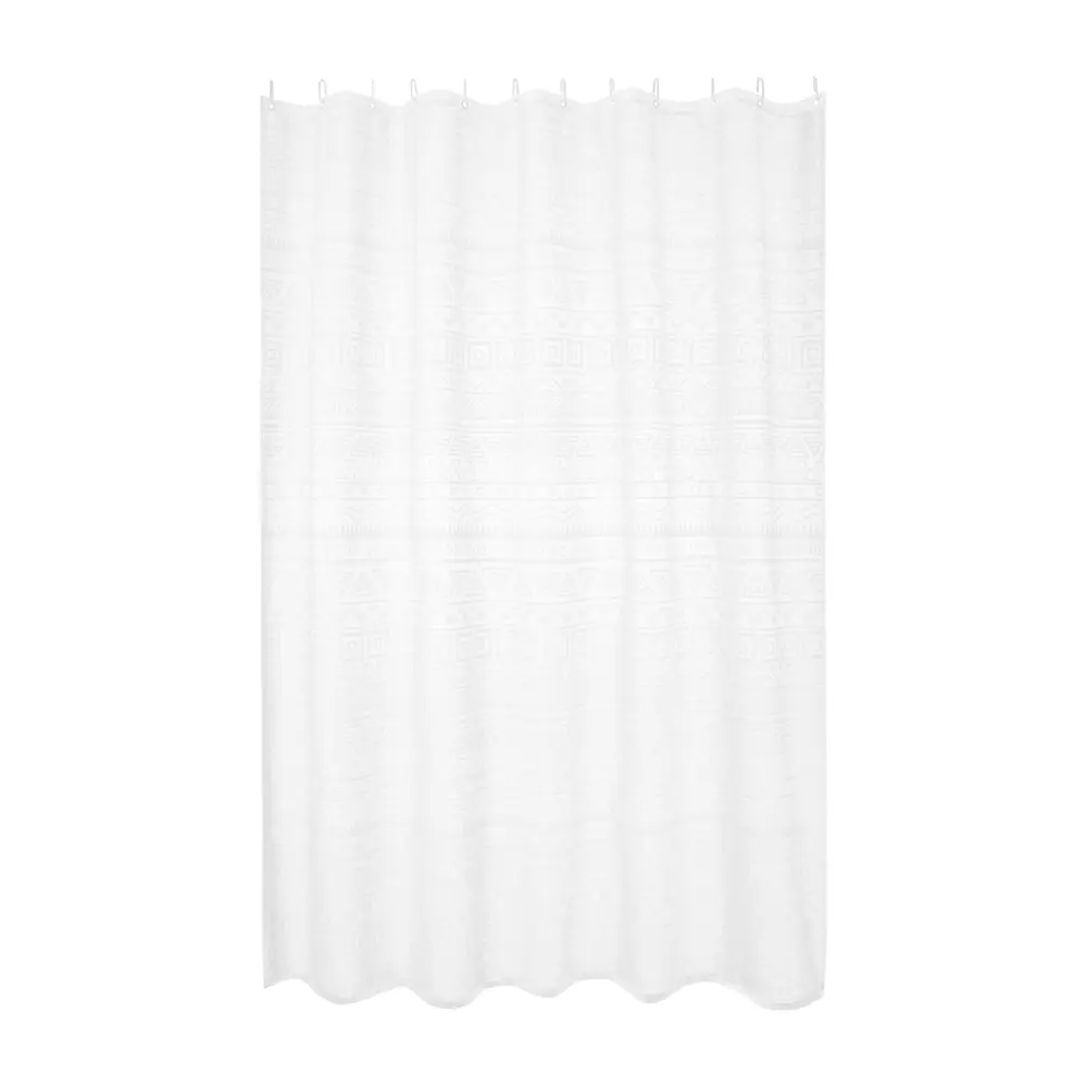 Штора для ванной MOROSHKA Nomads - элегантный минимализм в белом цвете 89355553 STLM-0995665