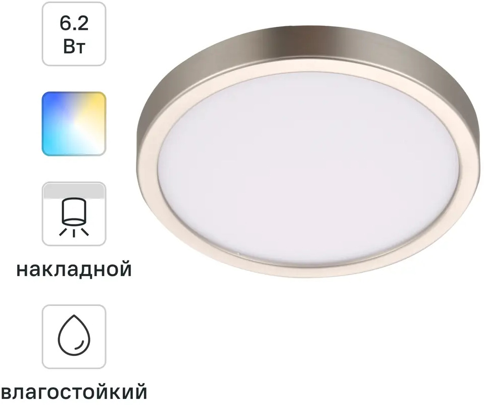 INSPIRE Sanoa - накладной светодиодный спот с регулируемой яркостью и влагозащитой 85323810