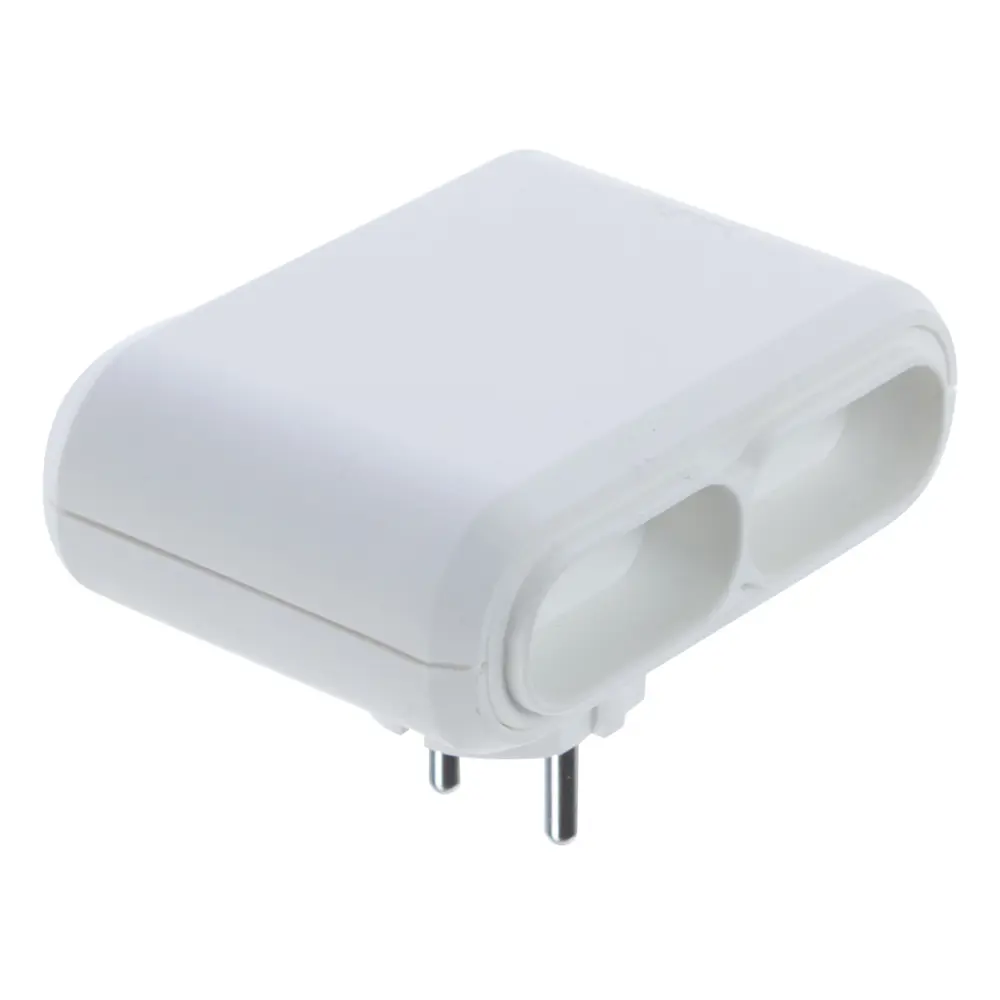 Разветвитель Legrand 4 розетки без заземления 6 А цвет белый STLM-2149843 - Вид №1