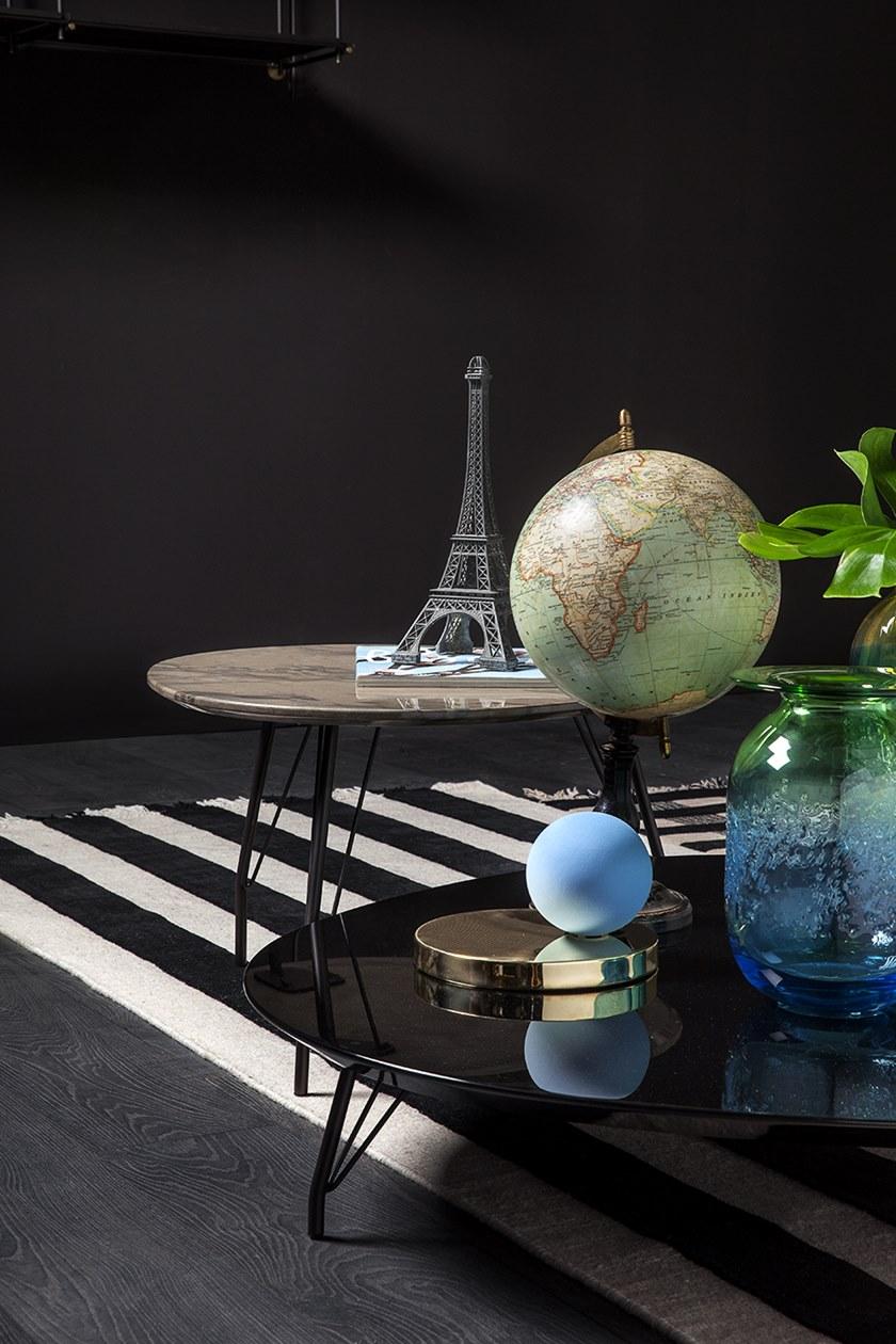 Vibieffe Низкий мраморный журнальный столик для гостиной 710 pop sun-id-1361303 - Вид №5