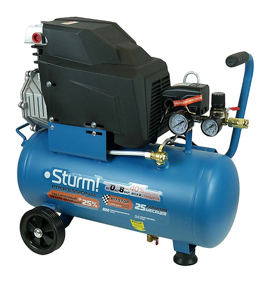 Компрессор поршневой масляный Sturm! AC93124P 9070847 STDN-0071341