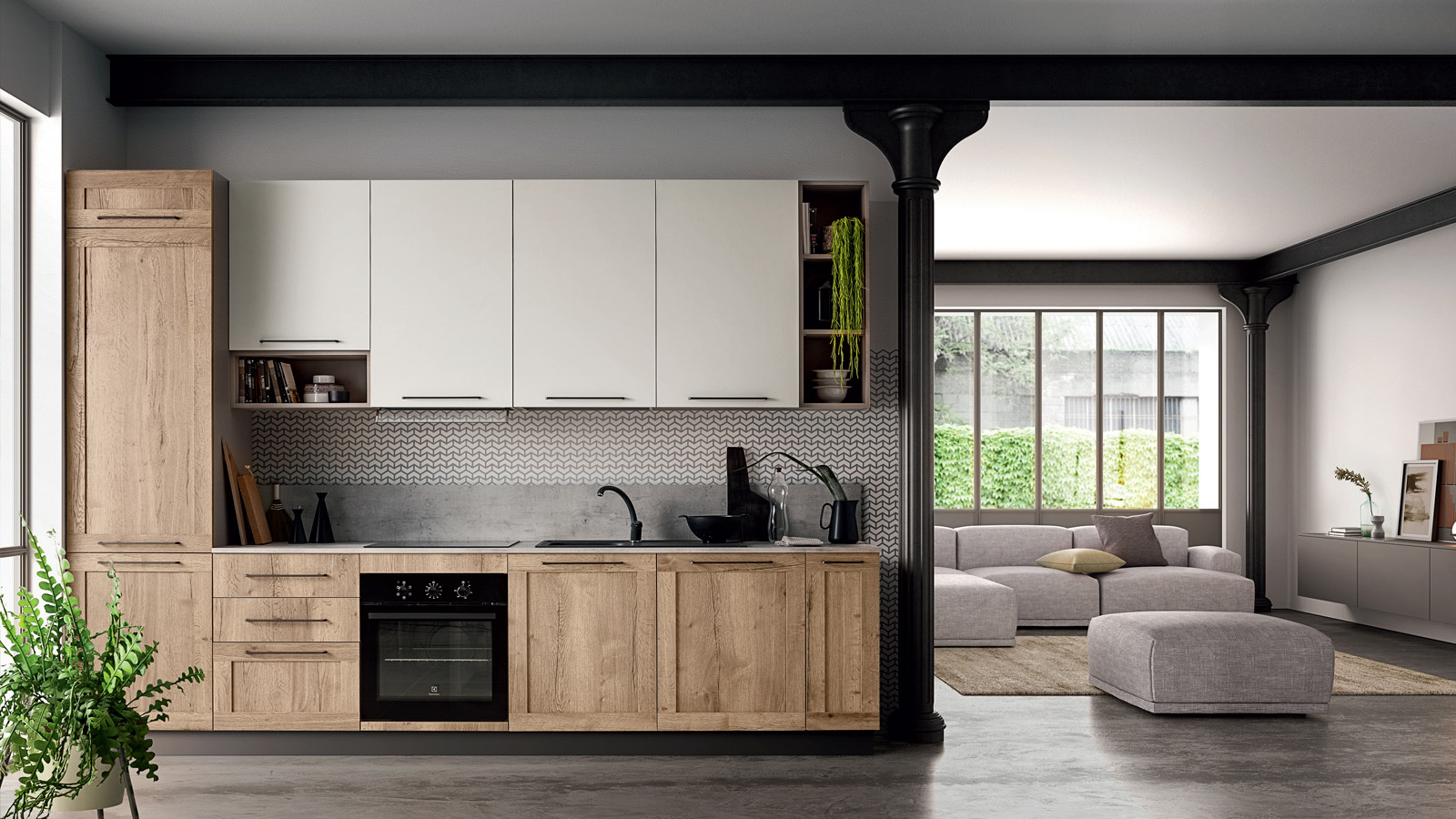 Easy 013  Кухонный гарнитур Ar-Due Colore matt 