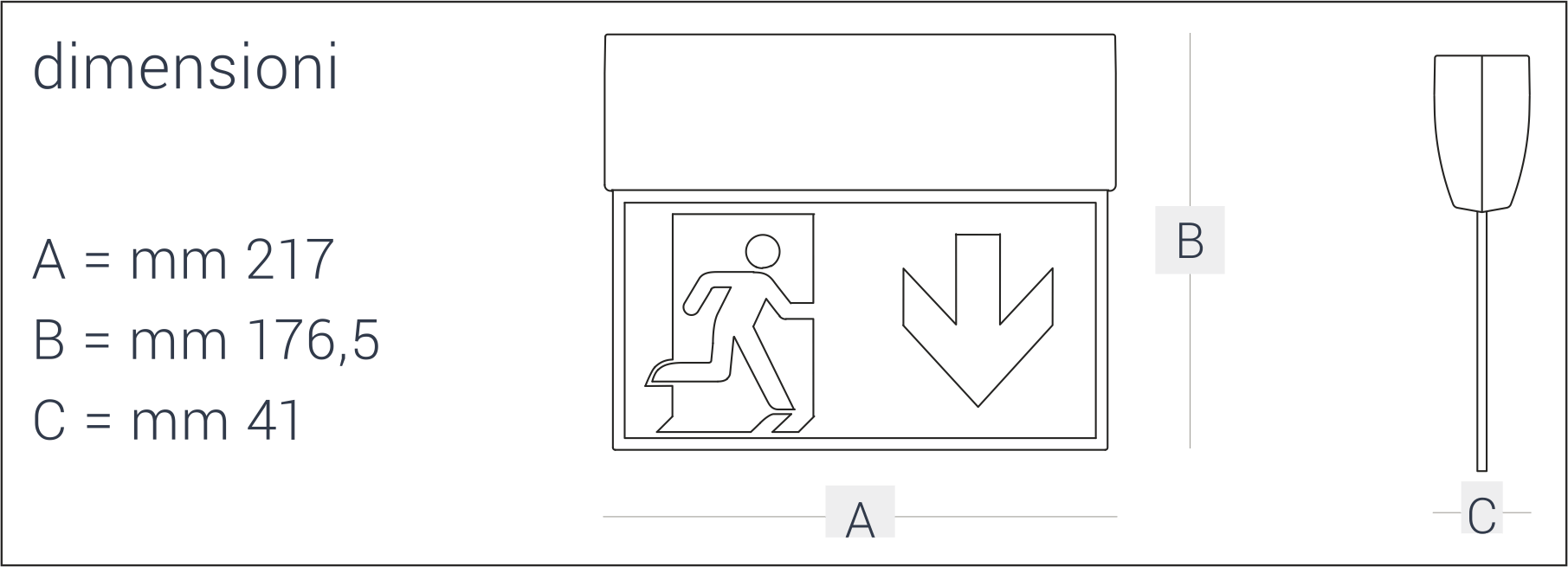 Светодиодный аварийный свет для вывесок из поликарбоната INIM Harper ARCH-00036243 - Вид №3