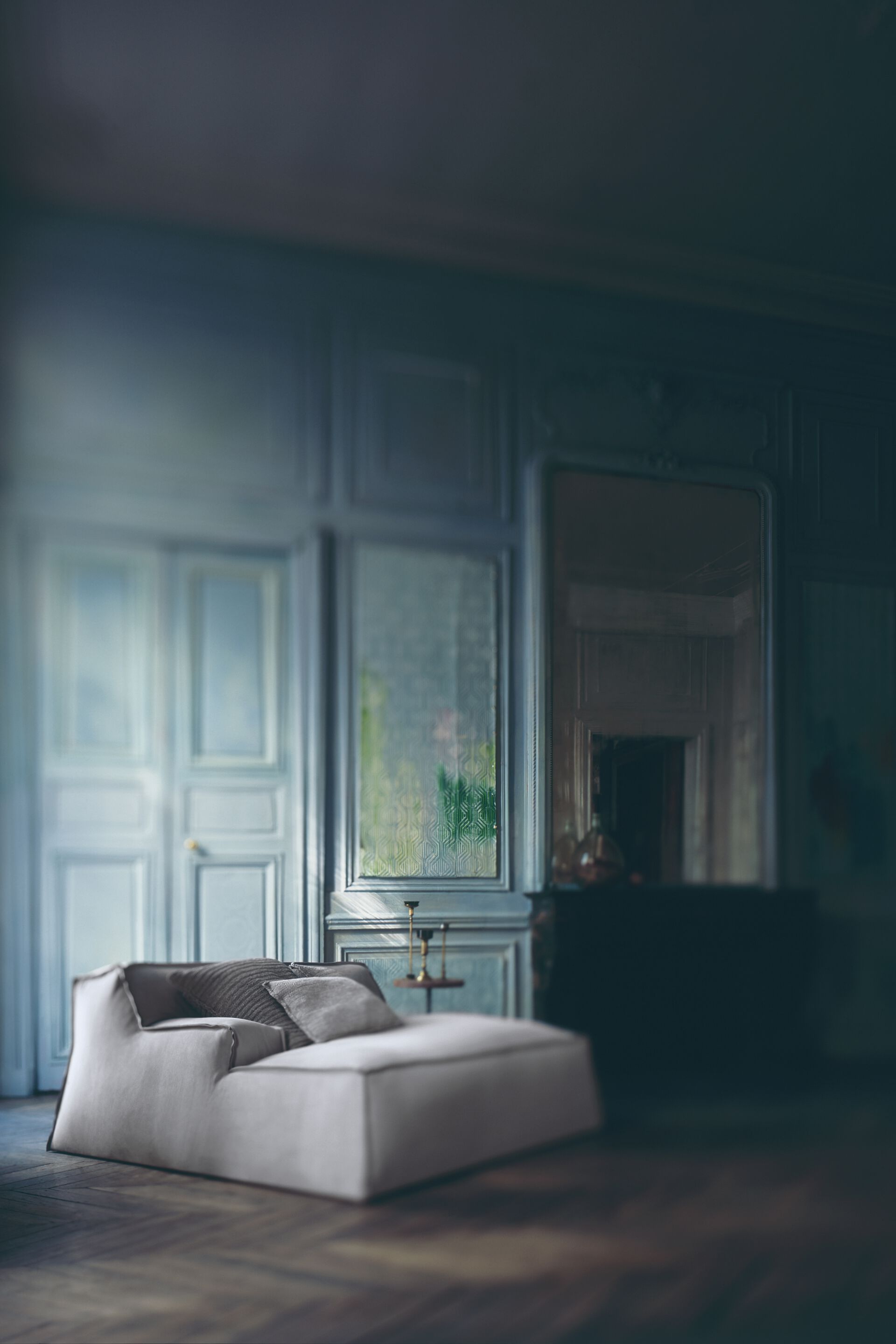 Кожаный модульный диван Baxter Дамаск ARCH-00020779 - Вид №2