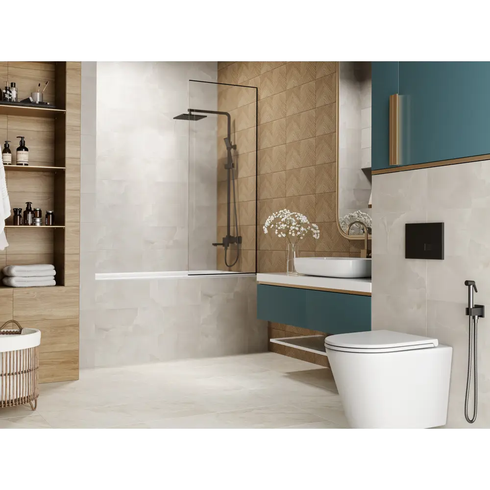 Плитка настенная Mersey Woodr A0554D14104 20x40 см 1.6 м² матовая цвет бежевый Santreyd STLM-2040528 - Вид №7