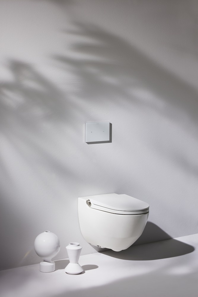 H8206917160001 Подвесной безободковый унитаз-биде с пультом дистанционного управления, с сиденьем и крышкой LAUFEN PRO - Вид №11