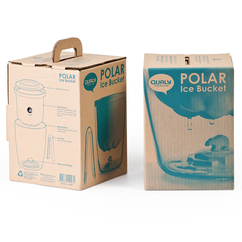 QL10100-WH Ведро для льда polar bear белое Qualy  - Вид №3