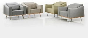 brühl Кресло из ткани с подлокотниками Deep space