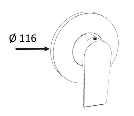 Смеситель для душа Rubinetterie Mariani ARCH-00138967 - Вид №3