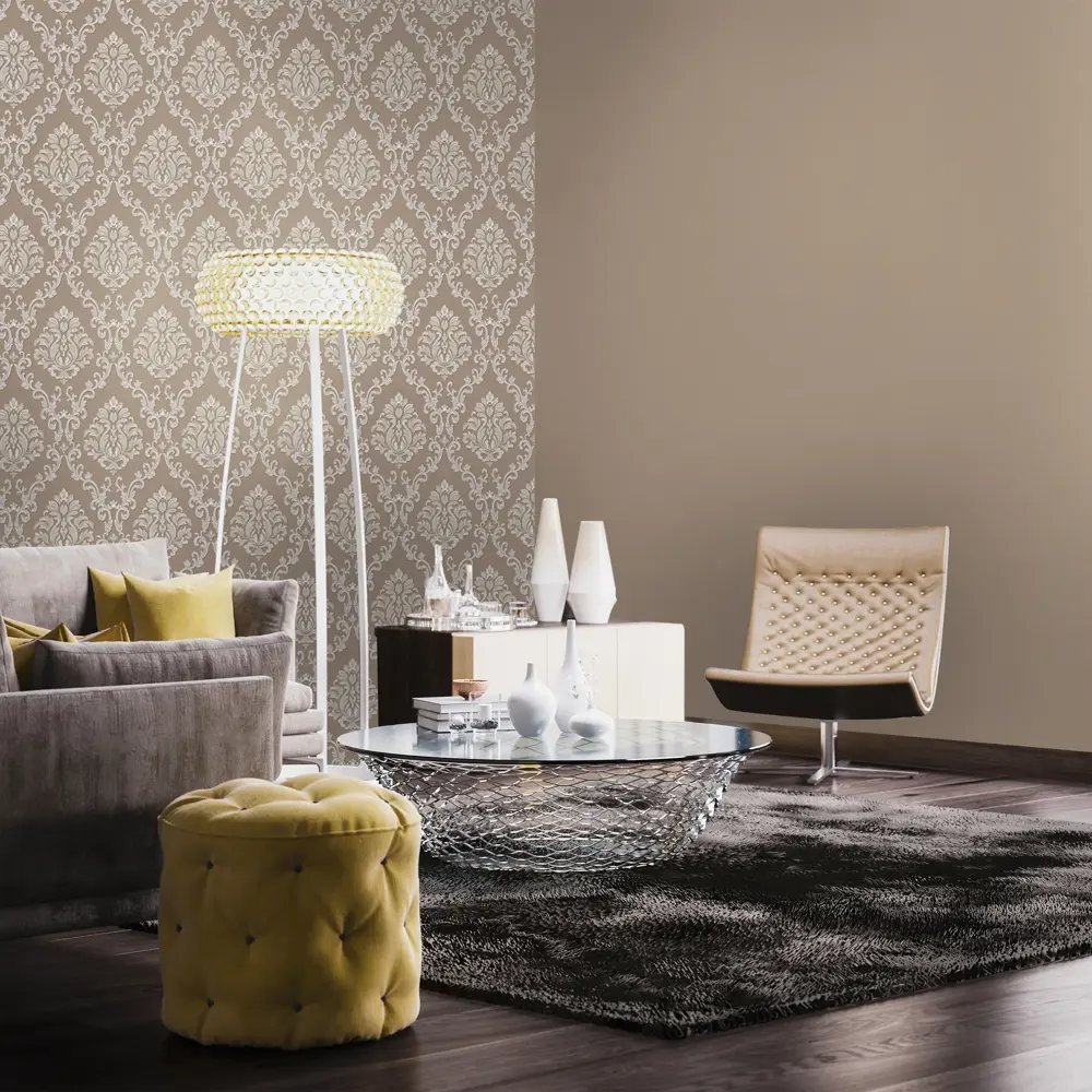 Обои флизелиновые 1,06х10 м цвет коричневый ED1130-12 81961333 STLM-2160765 EURO DECOR Tudor - Вид №4