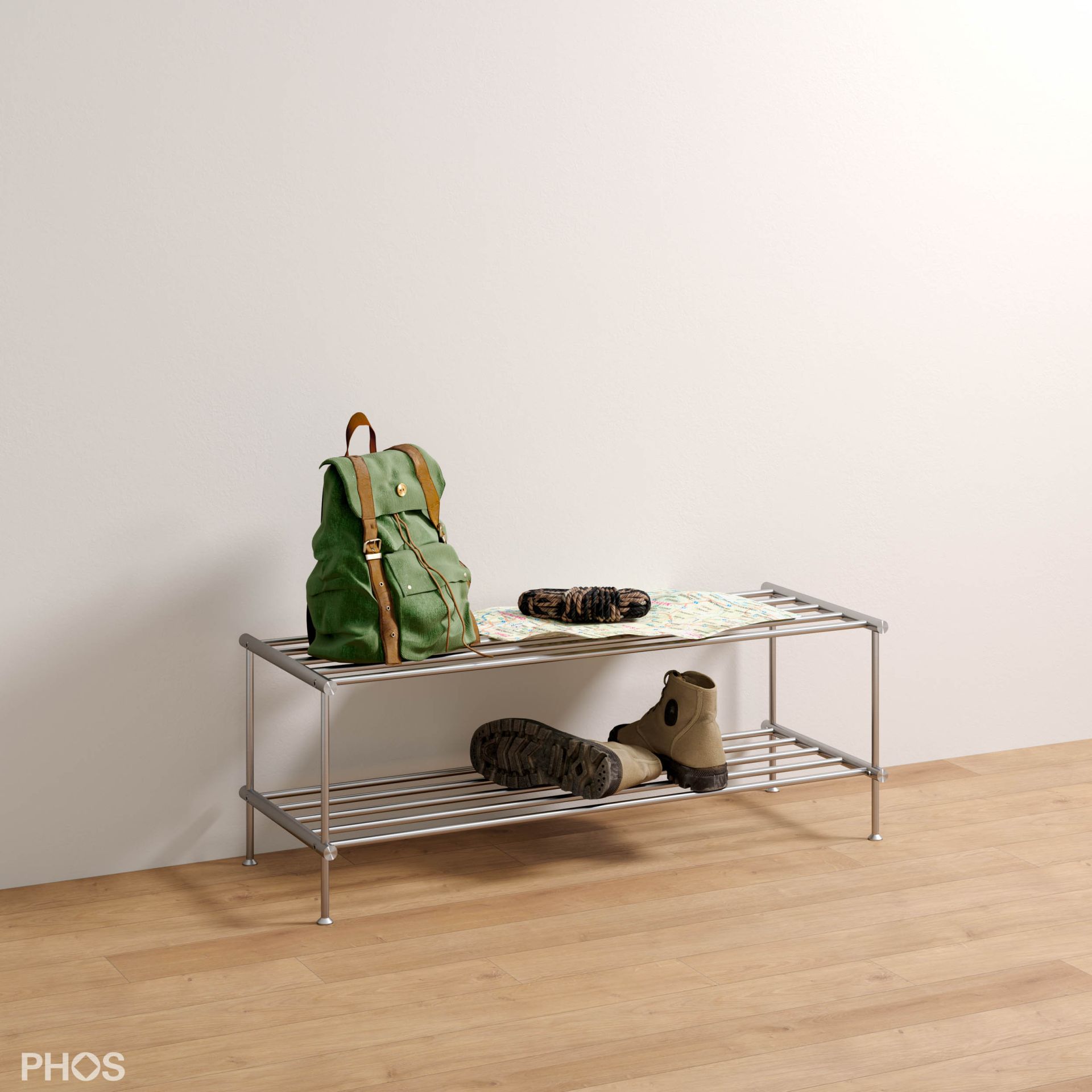 SR800-2 Полка для обуви, 2 уровня, ширина 80 см. PHOS  - Вид №4