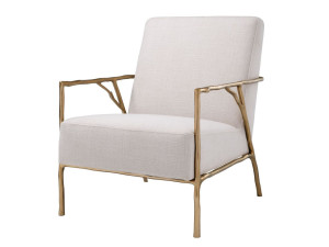 Тканевое кресло с подлокотниками