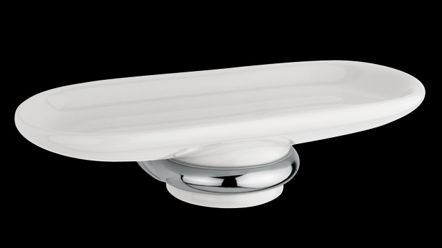 SH132 Мыльница в ванную, двойная, подвесная, керамическая bagno&associati SHIRE Bagno & Associati