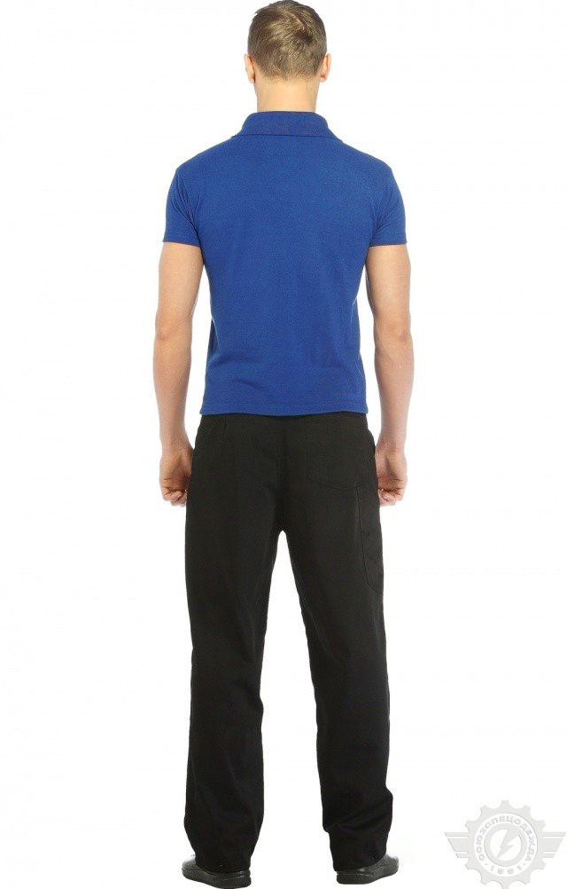 66399 Тенниска-поло василек  Одежда для салонов красоты  размер L (50) Спецодежда  - Вид №9
