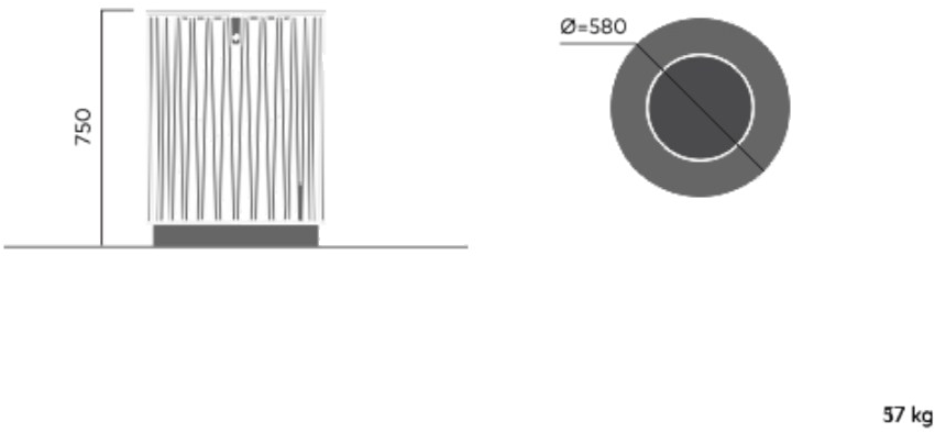 VESTRE Урна для мусора из оцинкованной стали April sun-id-1511740 - Вид №9