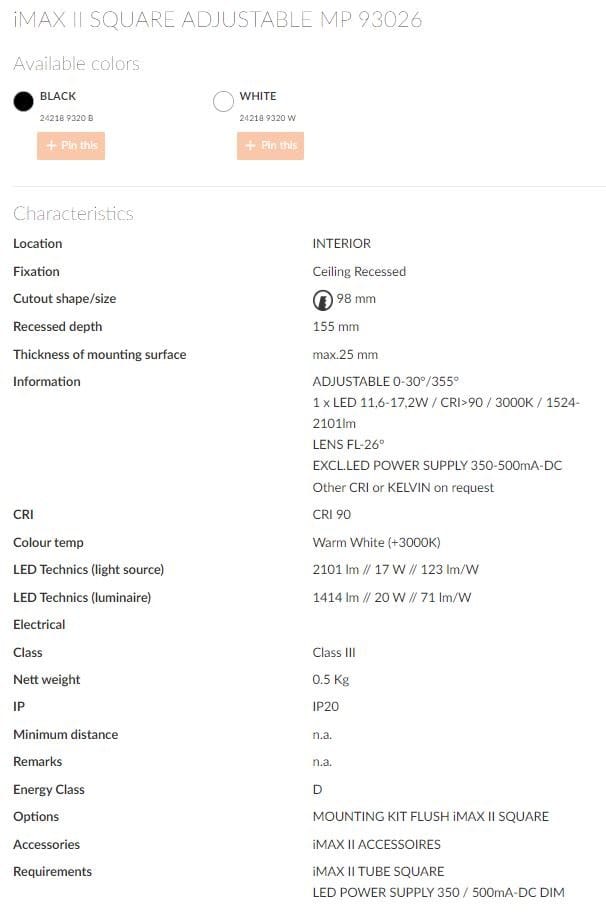 Квадратный светодиодный светильник Deltalight iMAX ARCH-00040447 - Вид №20