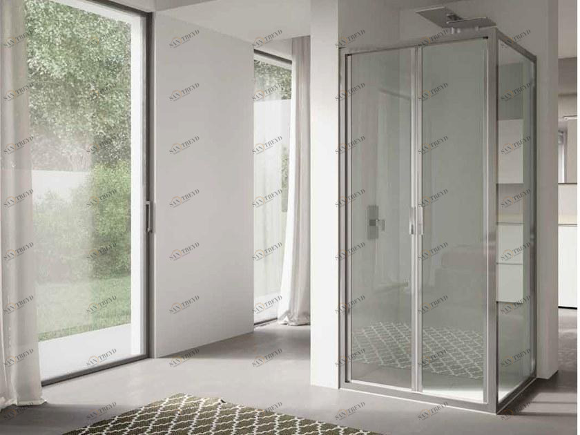 DISENIA Душевая кабина угловая стеклянная с распашной дверцей 4.0 sun-id-1425369