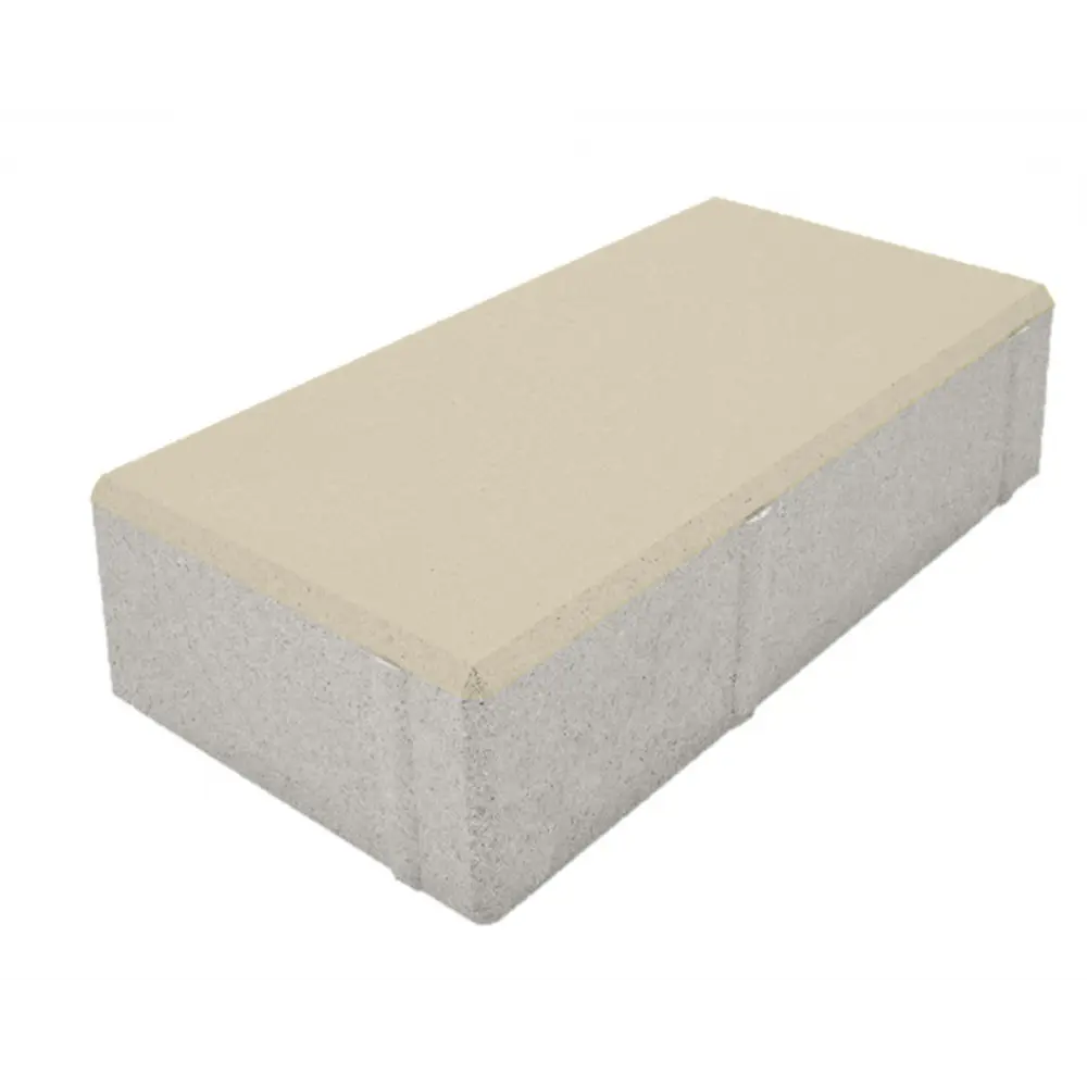 Плитка тротуарная Призма 200x100x50 мм цвет белый 85263181 STLM-2185475 Santreyd 