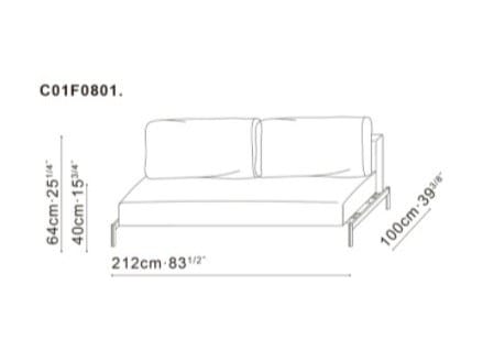 Диван-кровать из ткани CAMERICH LOLA ARCH-00084685 - Вид №11