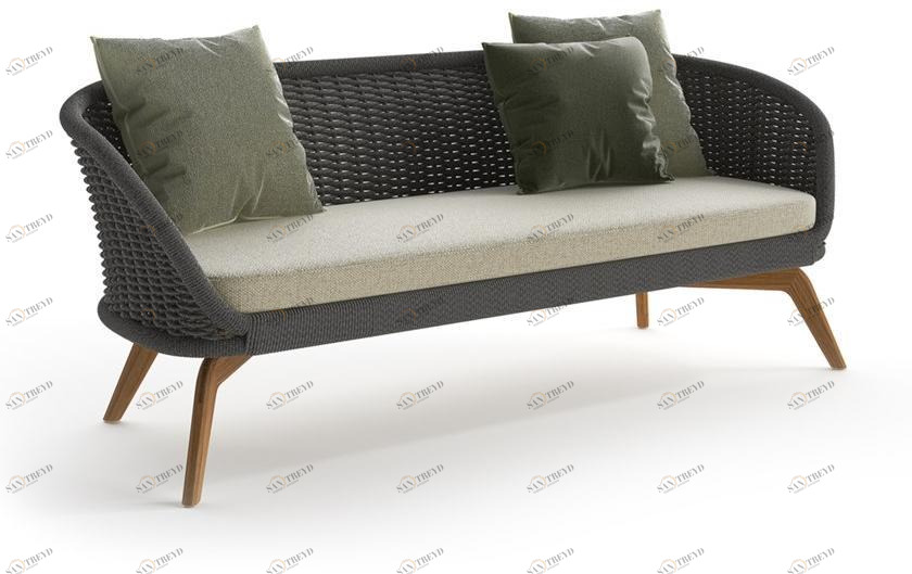 Atmosphera 2-местный садовый диван из акриловой ткани Ludo Lu.dv