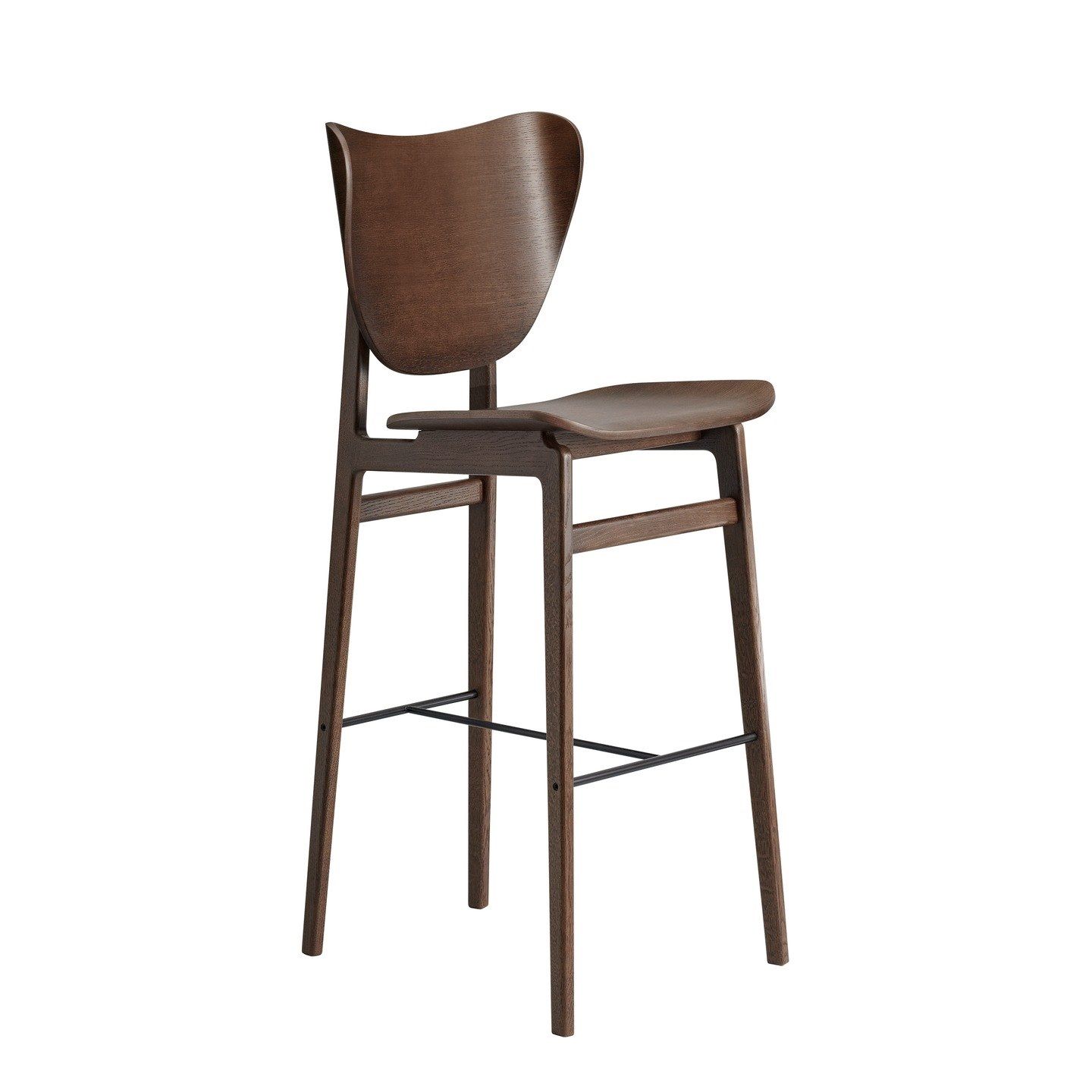 Высокий дубовый стул с подставкой для ног NORR11 ELEPHANT BAR ARCH-00069420