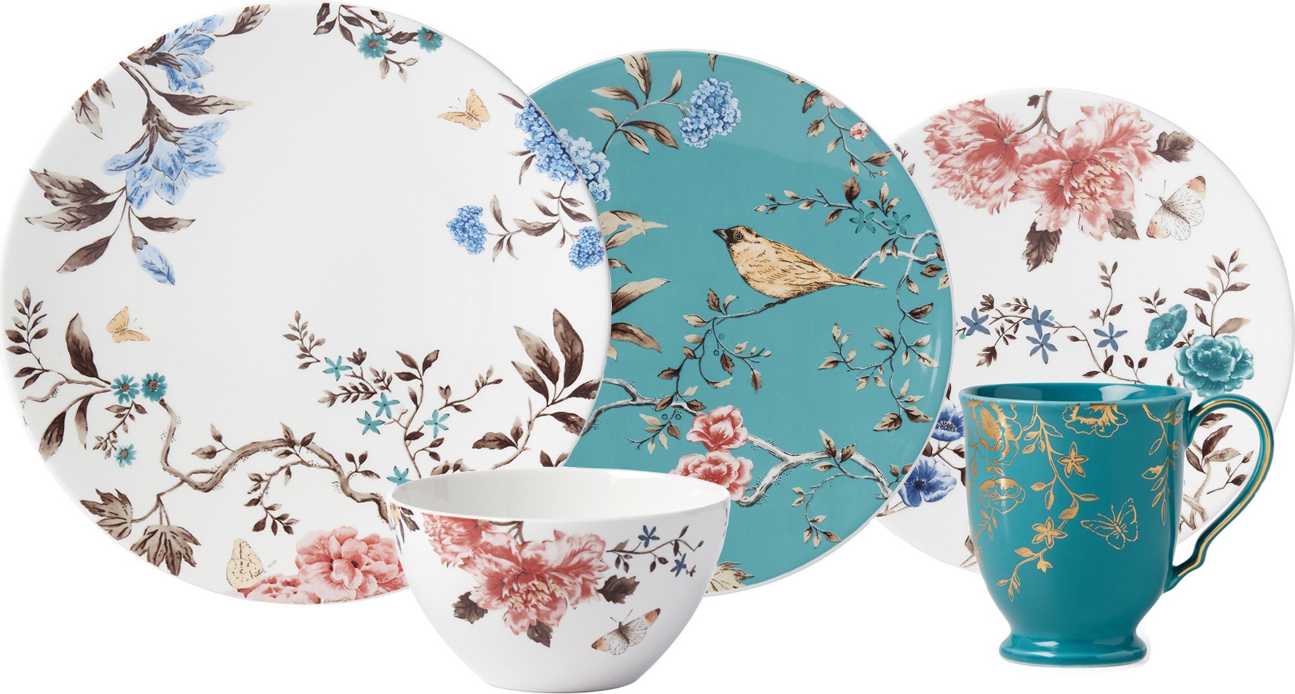 10667842 Lenox Сервиз чайно-столовый Lenox "Цветущая лоза" на 4 персоны 20 предметов, п/к Фарфор 