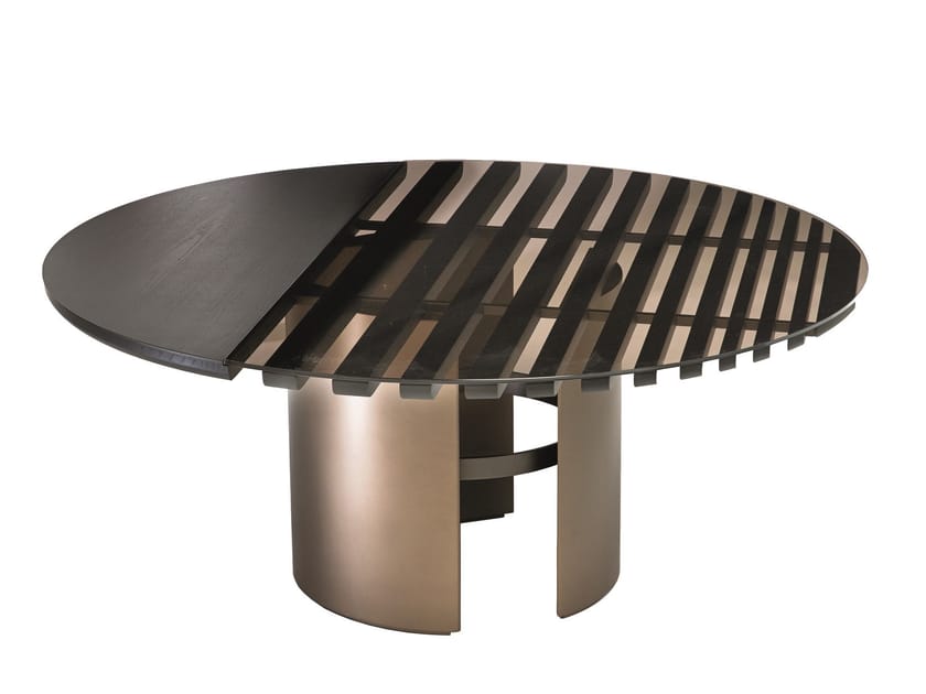 Круглый стеклянный обеденный стол Shake Tal ARCH-00114338