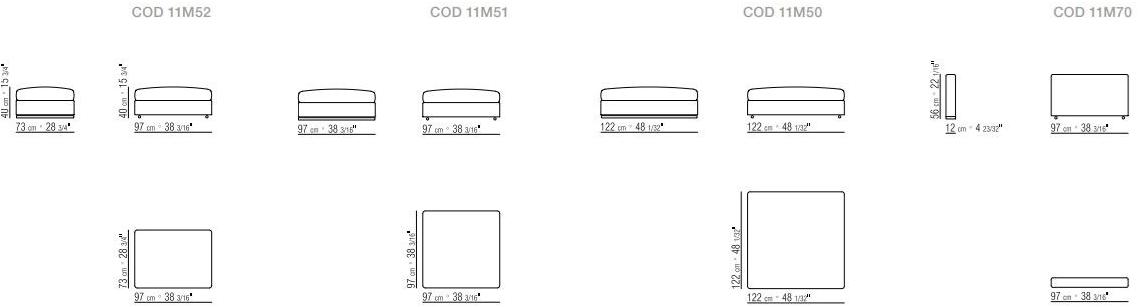 Flexform 3-х местный модульный диван из ткани Groundpiece sun-id-1508283 - Вид №5