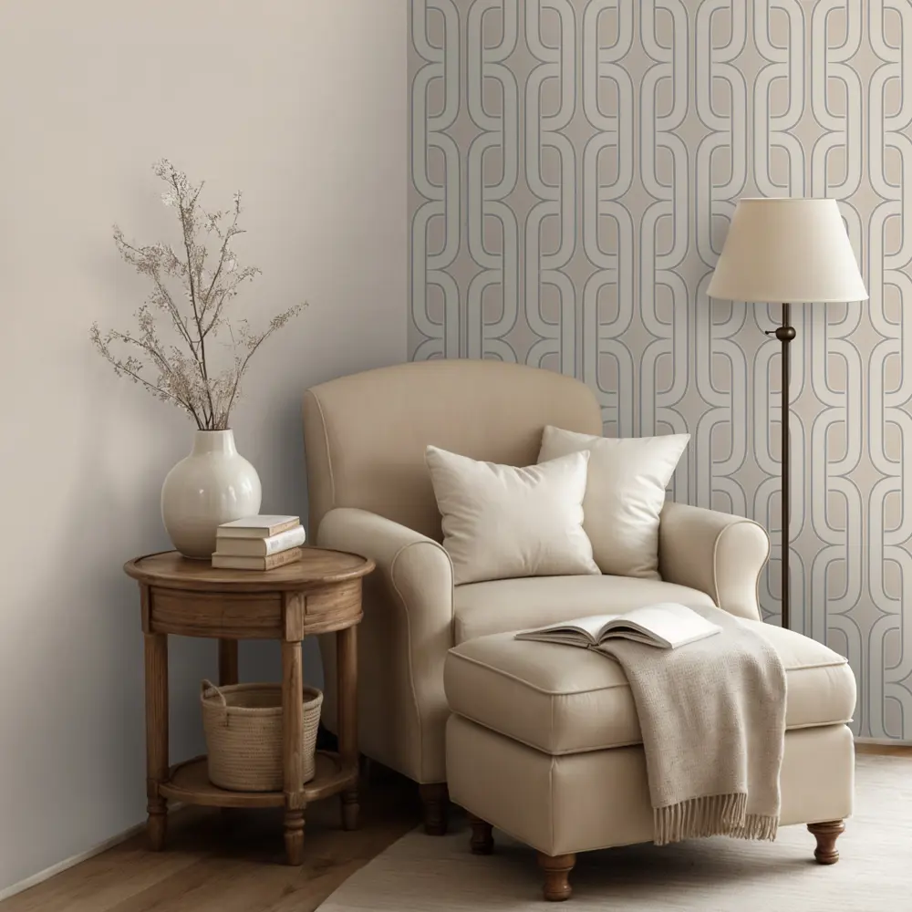Обои флизелиновые Euro Decor Mansory бежевые 1.06 м ED7298-01 89423719 STLM-2050096 - Вид №4
