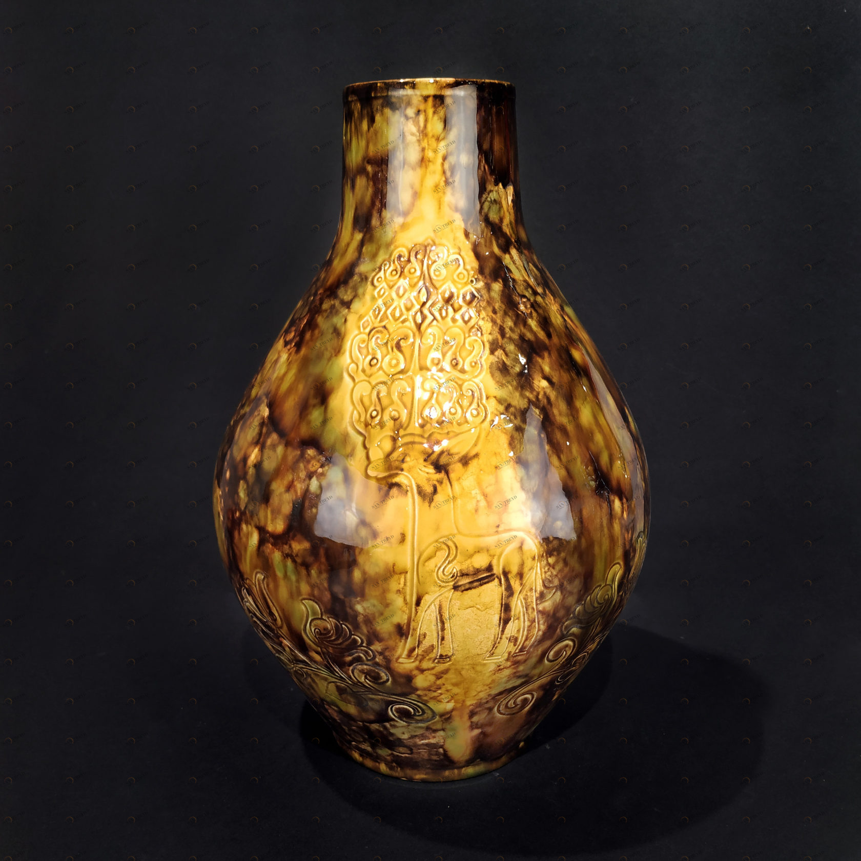 Ваза с росписью «Олень» PROVANSFAIENCE 