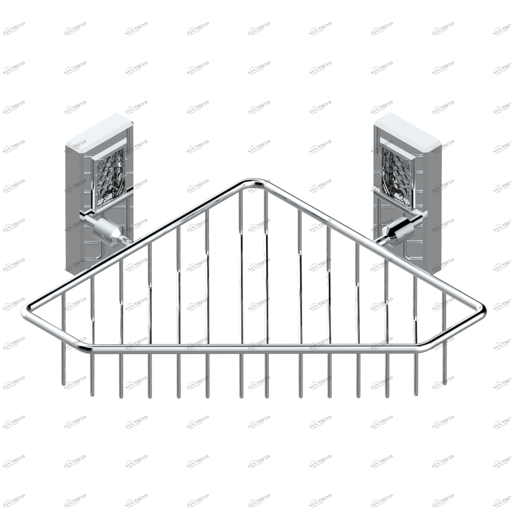 A2A-3623 Мыльница-сетка большая угловая с фланцами 200 x 200 мм Thg-paris Metropolis Хром A2A-3623 CAT.A
