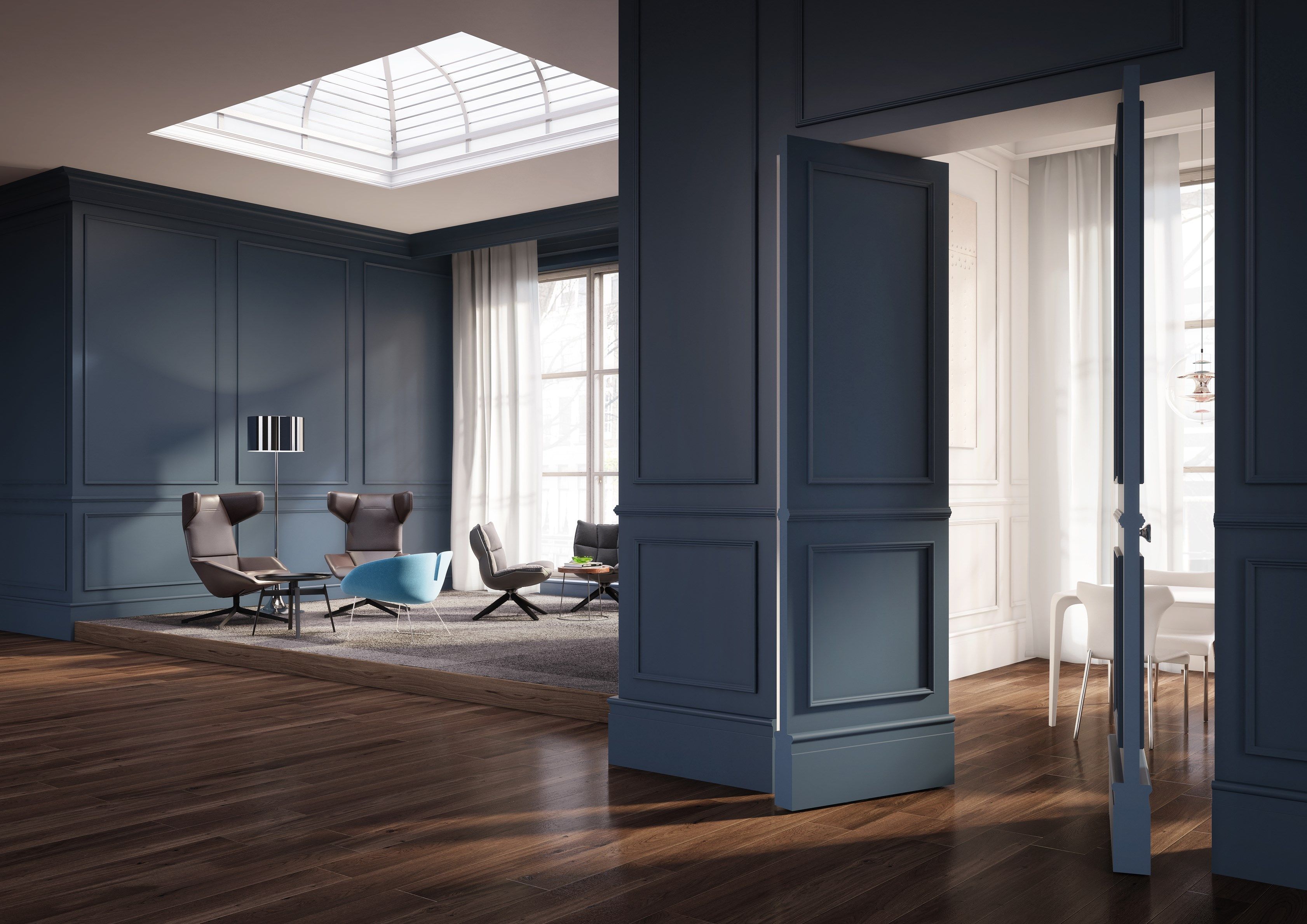 Стена заподлицо висит дверь Linvisibile Linvisibile Breeze ARCH-00024185 - Вид №1