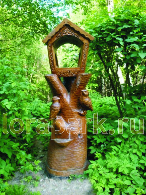 MK-P01 ПТИЦЫ, кормушка для птиц (дерево) LAB.Space 