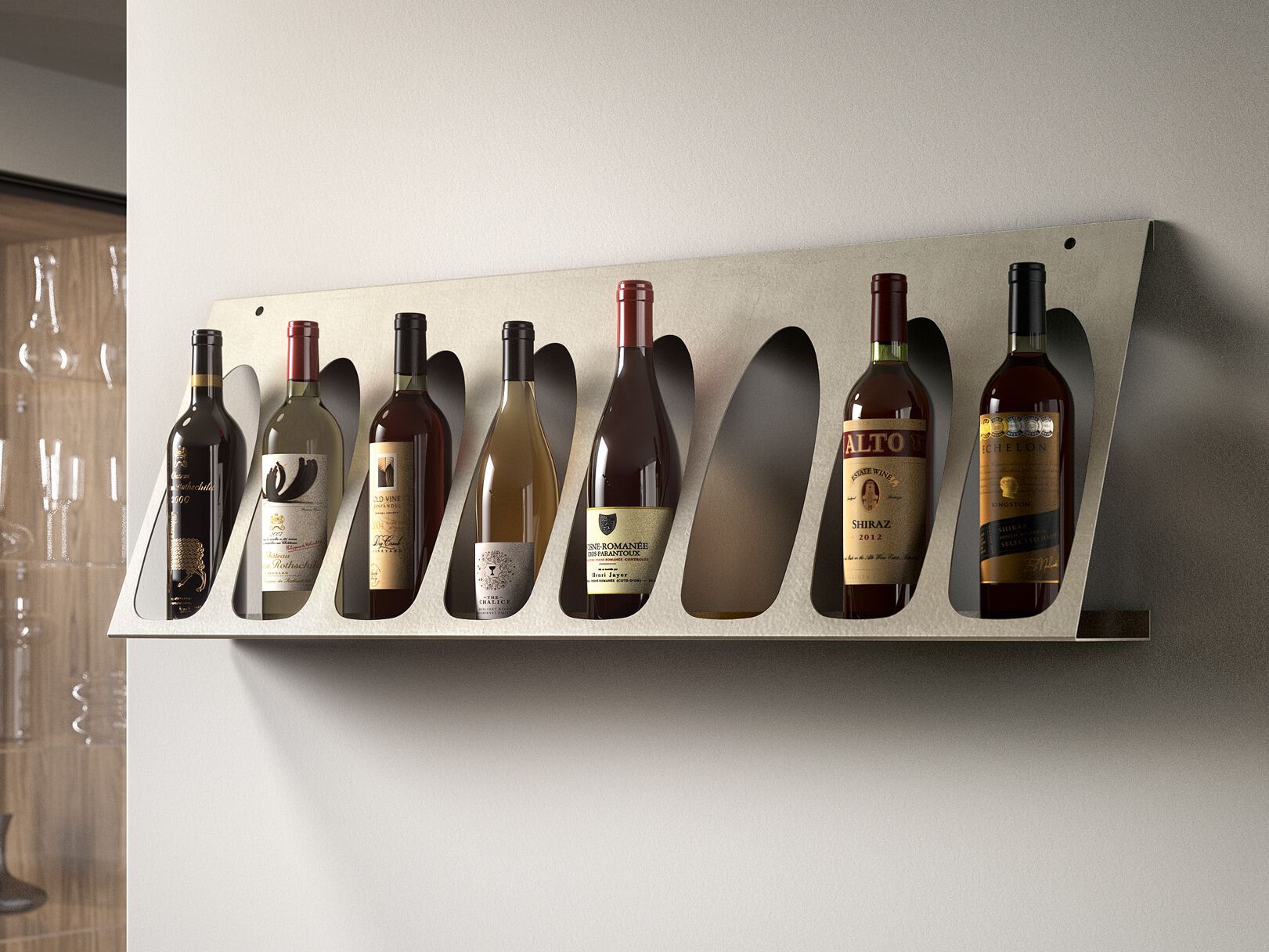 Стальная настенная винная стойка Canel Fucina Design SLOT O ARCH-00030886 - Вид №1