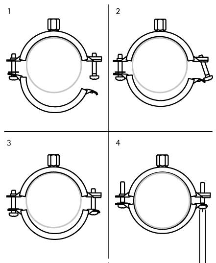 3396169 KSB2 Хомуты с вкладышем epdm (M8/10) для стальных, медных, чугунных и пластиковых (многослойных) труб walraven  - Вид №2
