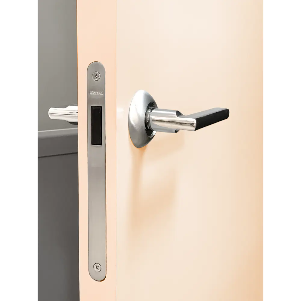 Блок дверной глухой ПВХ Крем 21-7 60x200 см (с замком и петлями) KAPELLI STLM-2038042 - Вид №3