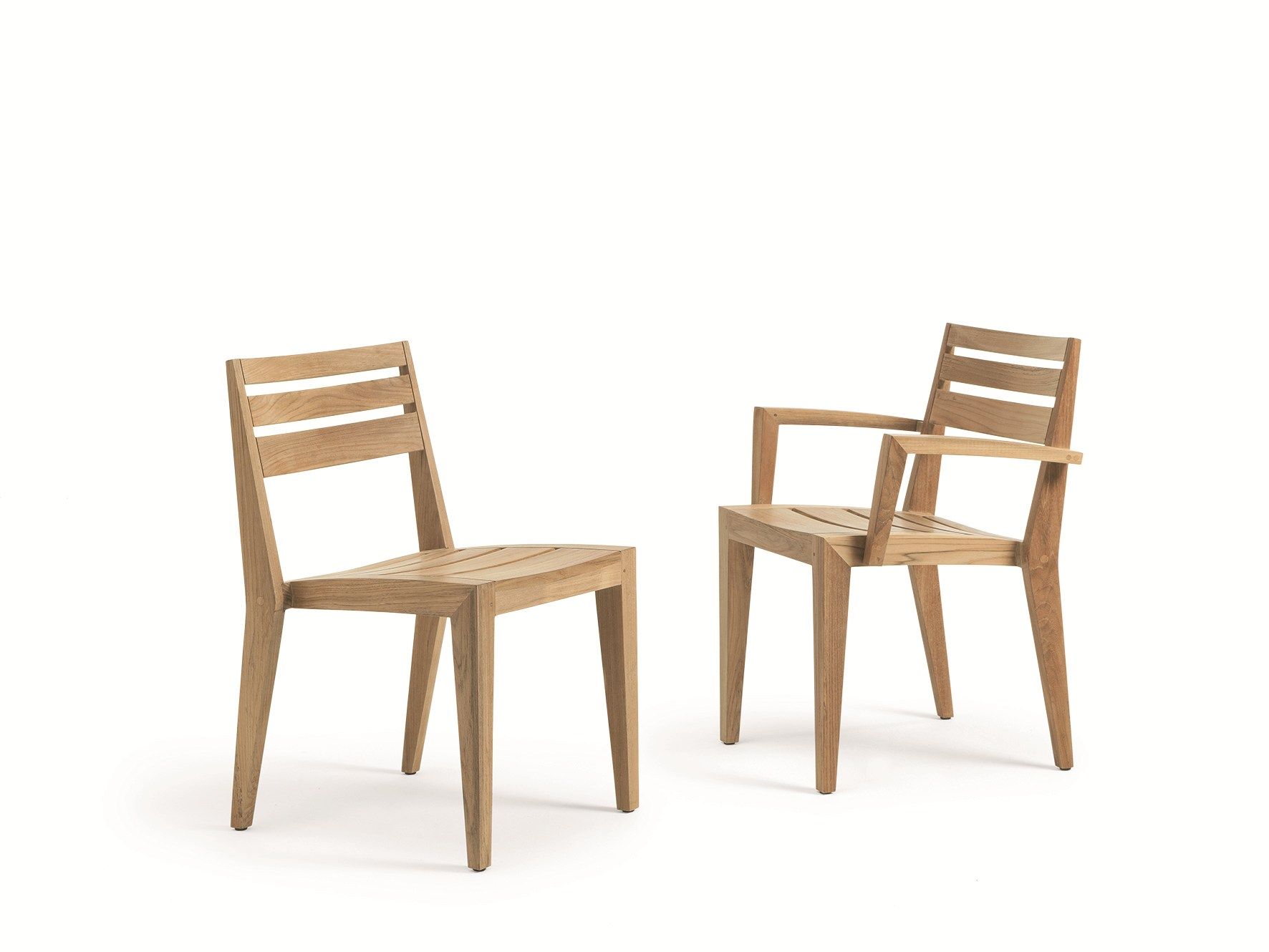 Стул для сада из тикового дерева с подлокотниками Ethimo Рибо ARCH-00084506 - Вид №9