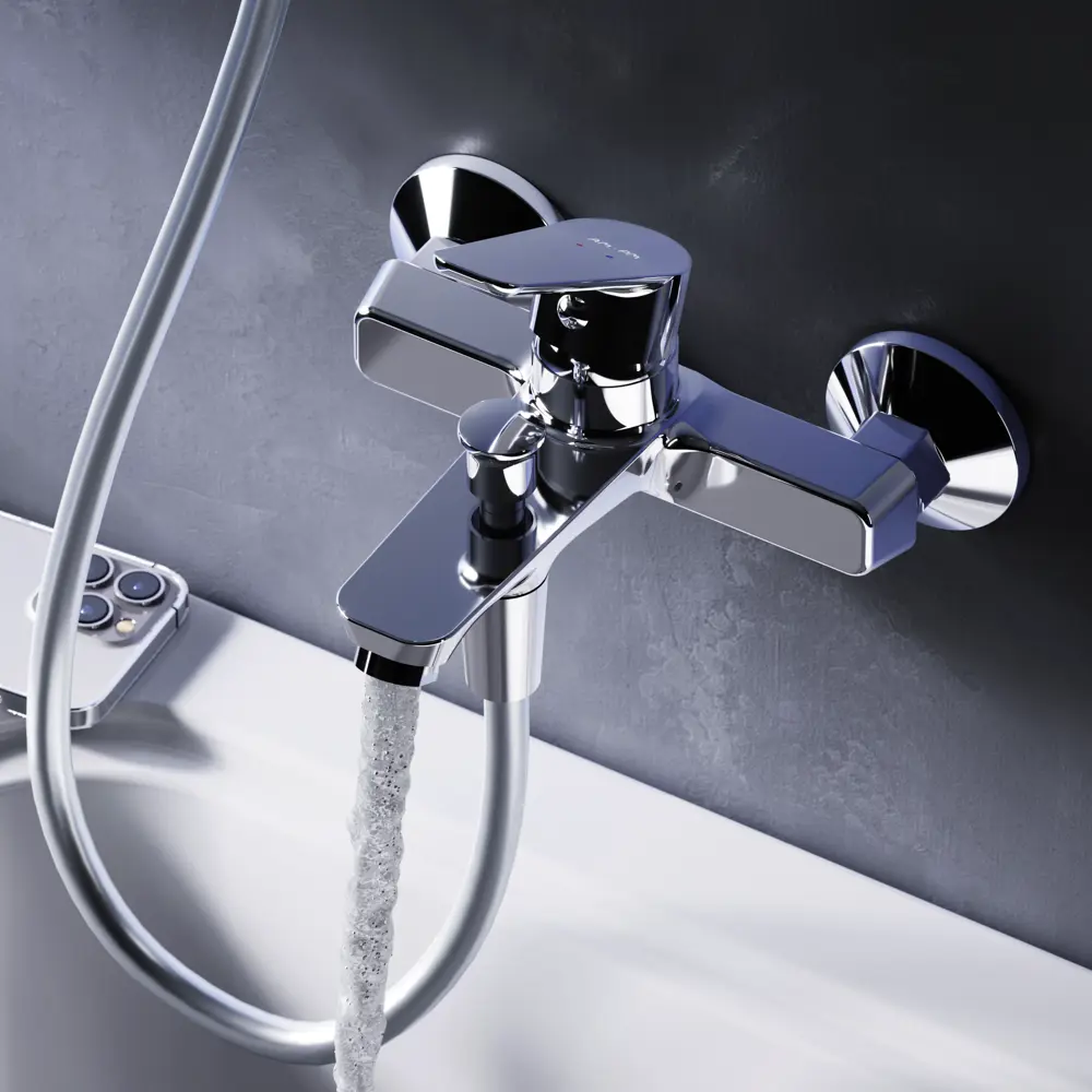 Смеситель для ванны AM.PM Crave F9C10000, однорычажный цвет хром 89338185 STLM-2079722 - Вид №2