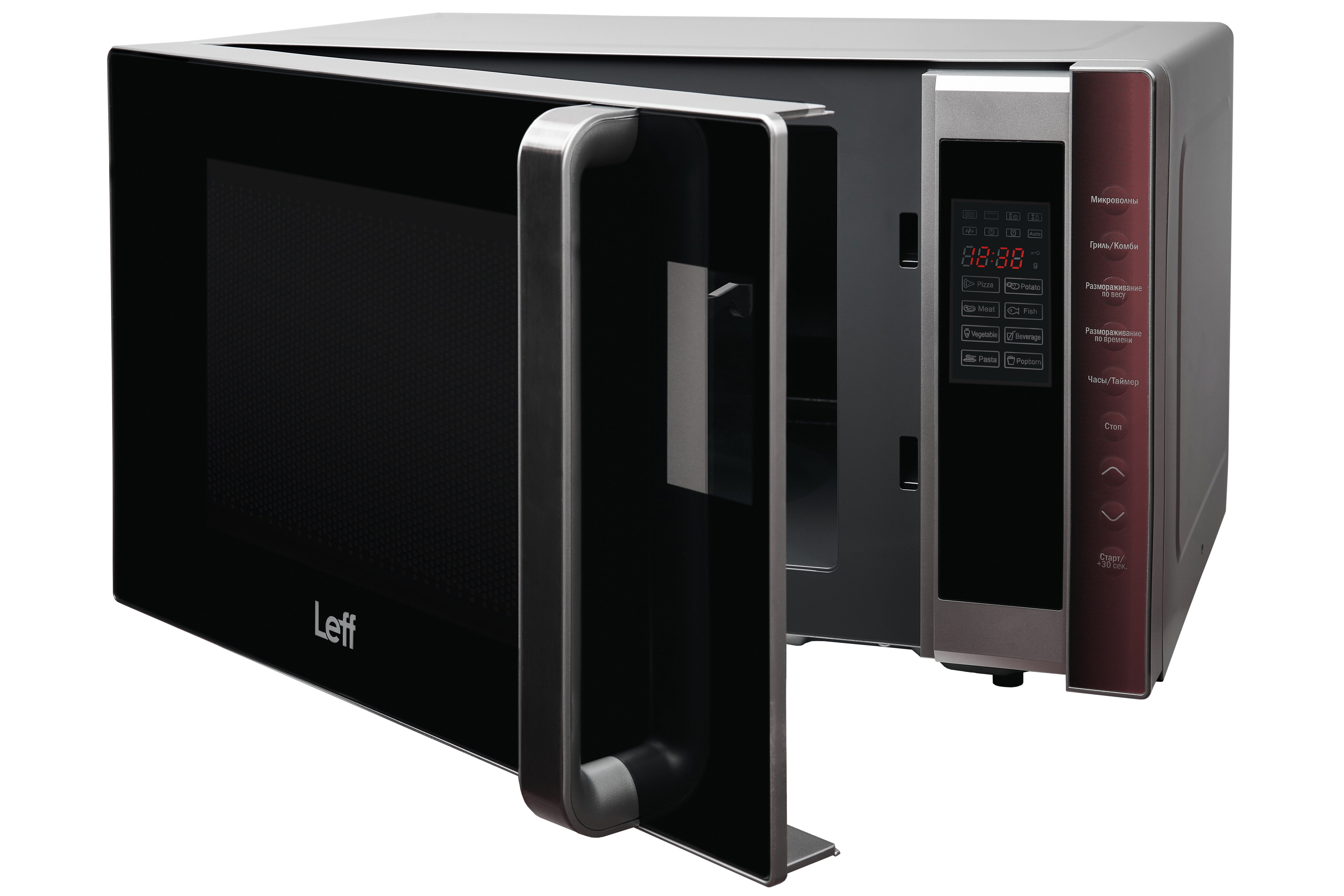 9153926 Микроволновая печь GRILL SILV 23MD803SG 800W LEFF черный STDN-0149173 - Вид №2
