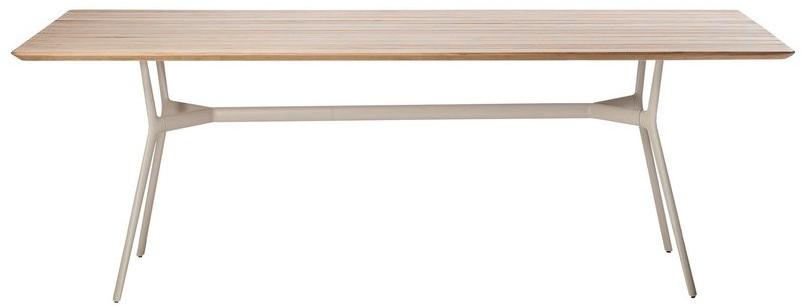 TRIBÙ Прямоугольный садовый стол из алюминия и дерева Branch 07652t/07654t - Вид №1
