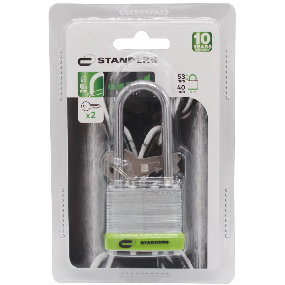 Навесной замок Standers с усиленной дужкой для уличной защиты 82247283 STLM-0023045 - Вид №2