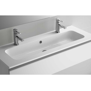 21073 SALGAR Раковина SOFIA 1205 1 раковина и 2 смесителя MINERALMARMO 1205 x 15 x 460 мм