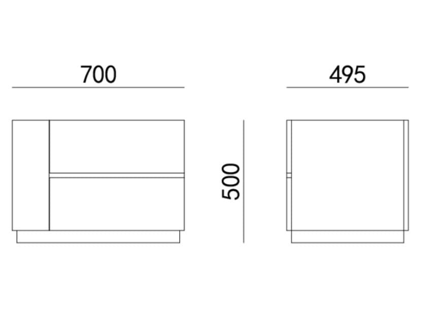 Деревянная тумбочка с ящиками HC28 maison красивая ARCH-00063039 - Вид №2