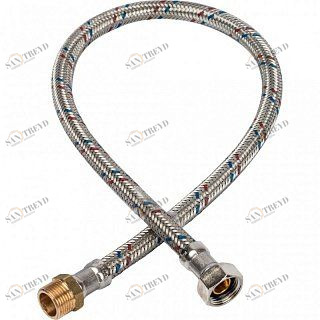 Гибкая подводка для воды НР 3/8 х ВР 3/8 STOUT - 600 мм SHF0057081010