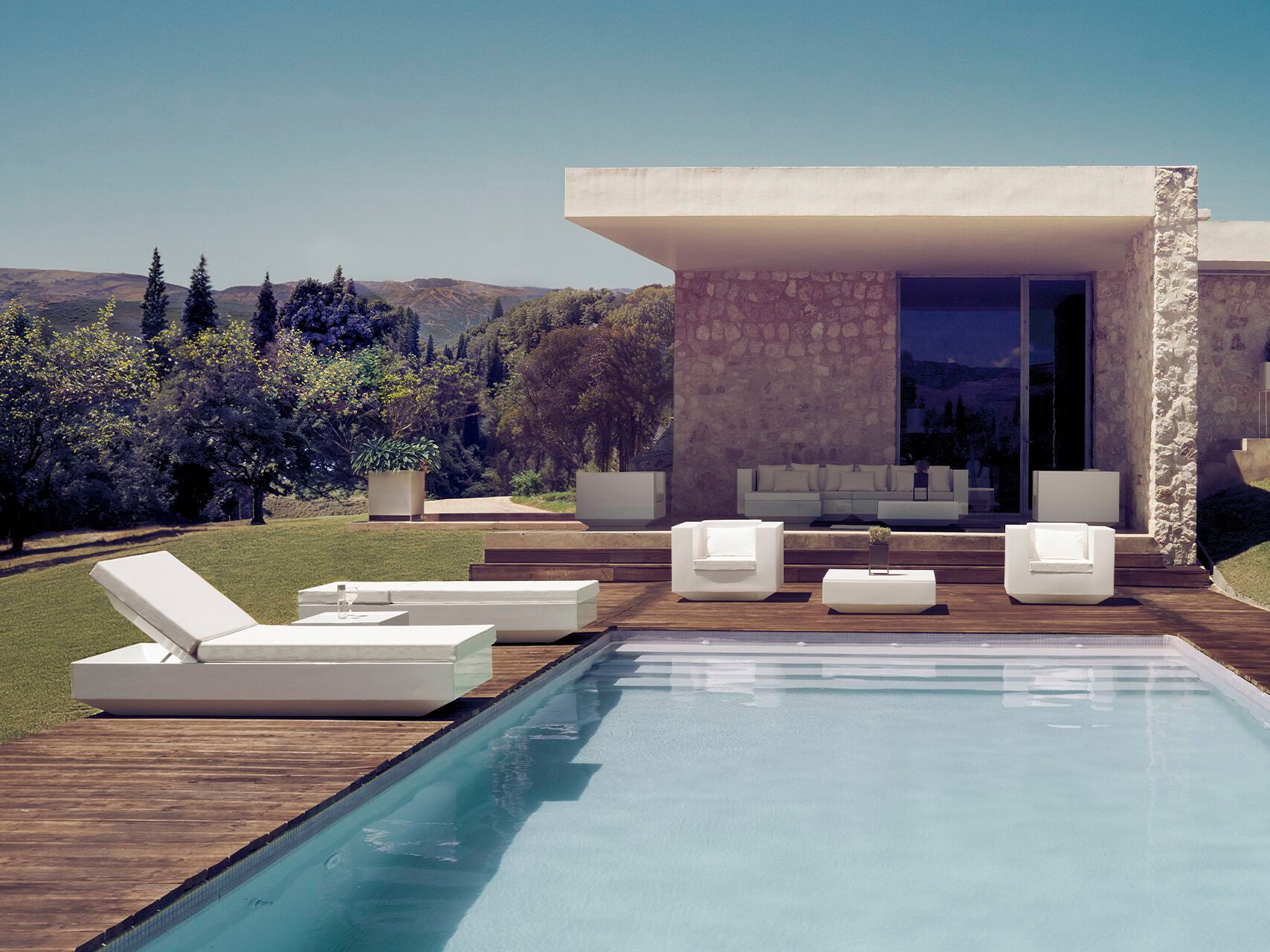 Квадратный садовый стол из полиэтилена Vondom ARCH-00032591 - Вид №3